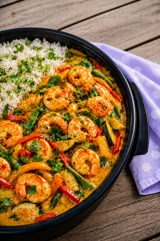 Curry thaï scampis & riz
