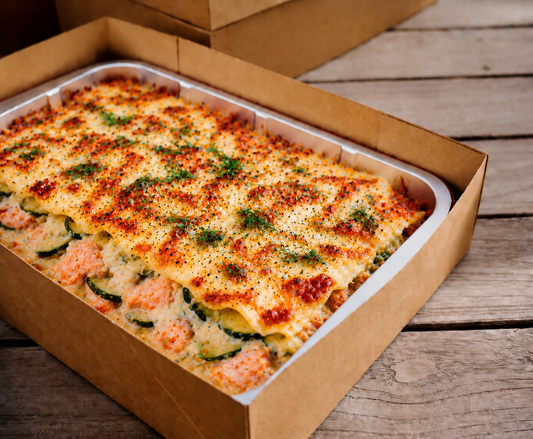 Lasagne saumon & courgette