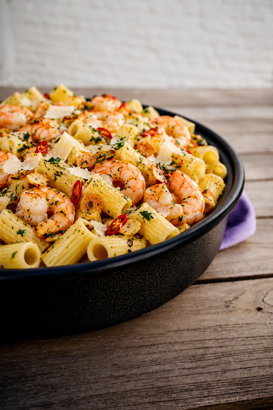 Aglio e olio & crevettes